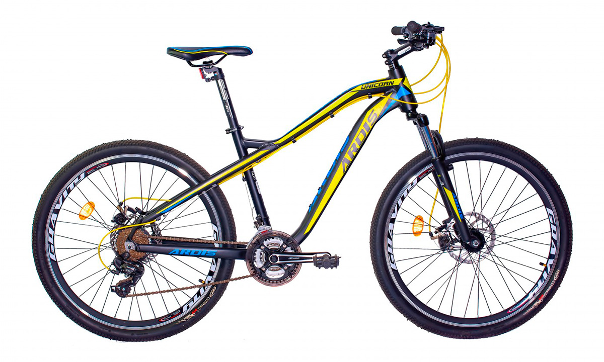 Фотография Велосипед ARDIS AL UNICORN 27,5"  Черно-желтый